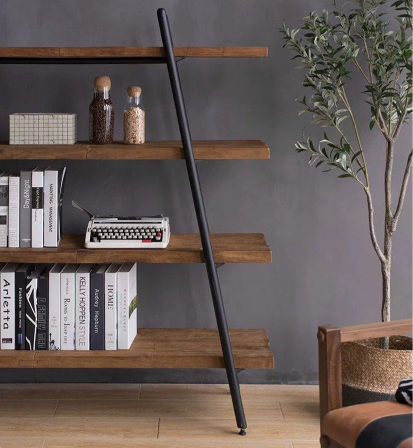 CAPERE Rustic Solid Wood Display Shelf