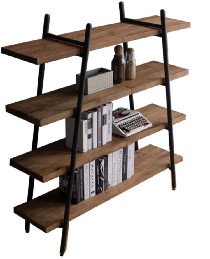 CAPERE Rustic Solid Wood Display Shelf