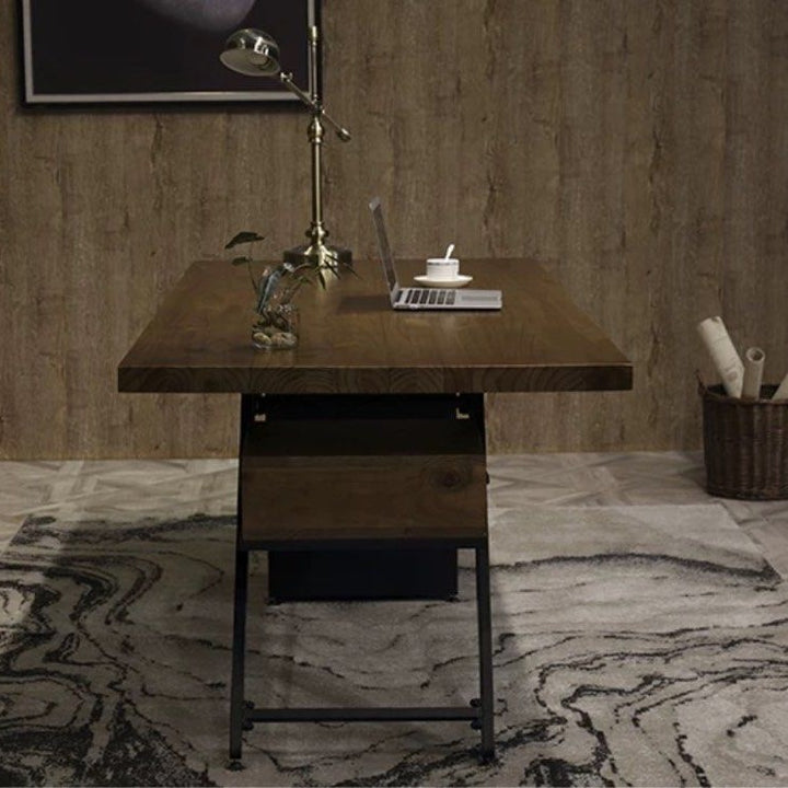 CHAD Rustic Solid Wood Study Desk