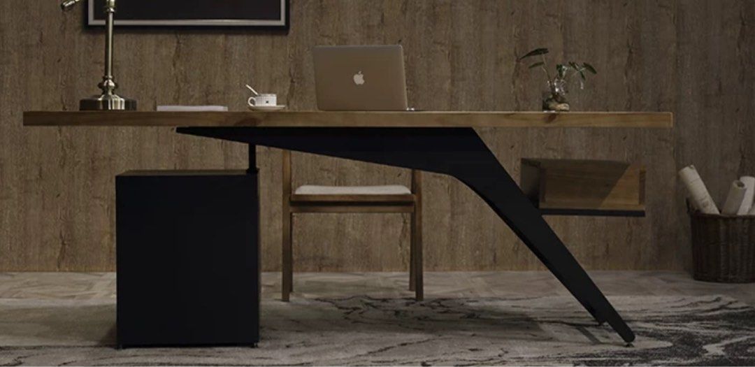 CHAD Rustic Solid Wood Study Desk