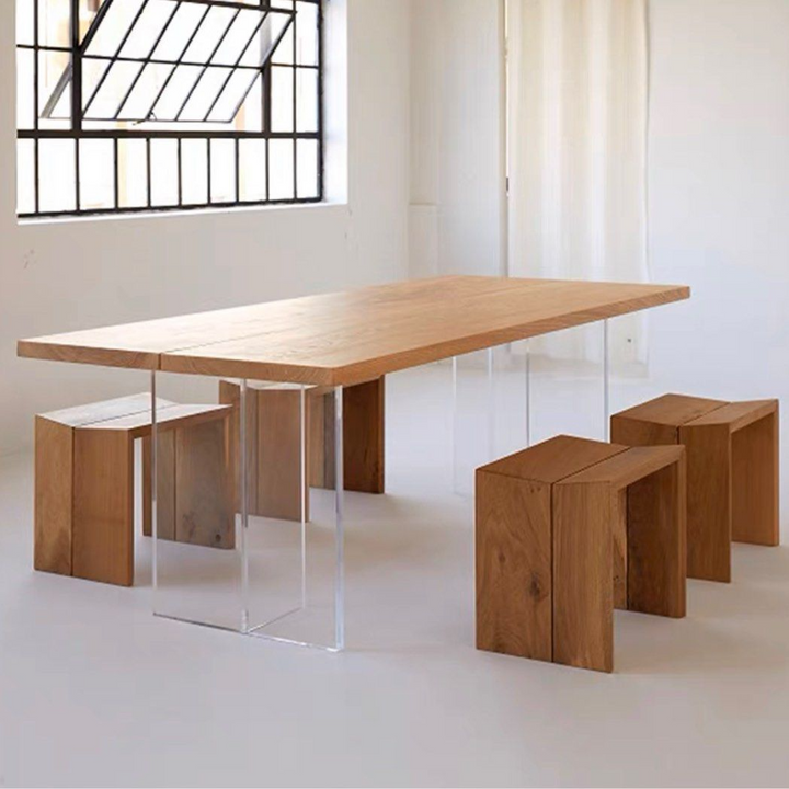 SMITH Minimalist Wood Dining Table