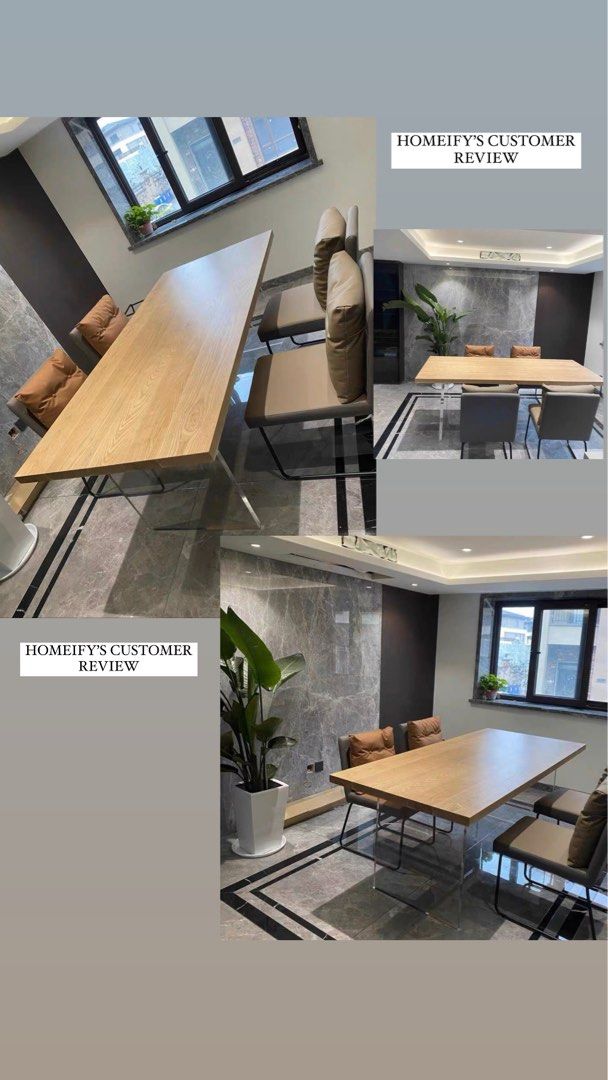 SMITH Minimalist Wood Dining Table