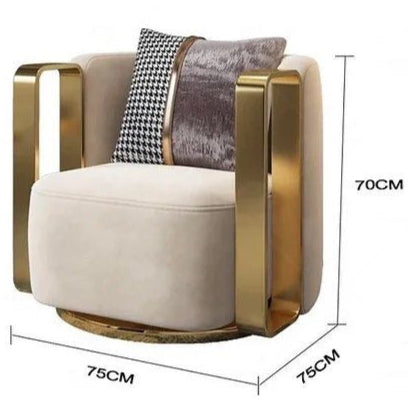 CHARLOTTE Modern Swivel Lounge Chair Armchair