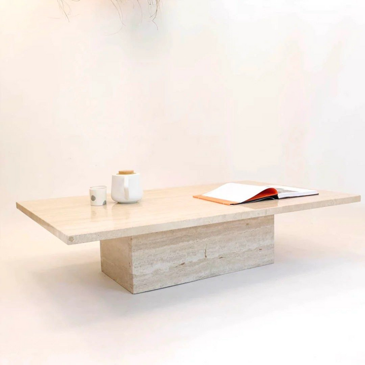 JAMESON Luxury Travertine Coffee Table
