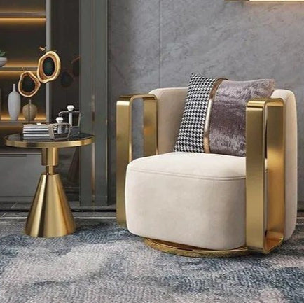 CHARLOTTE Modern Swivel Lounge Chair Armchair