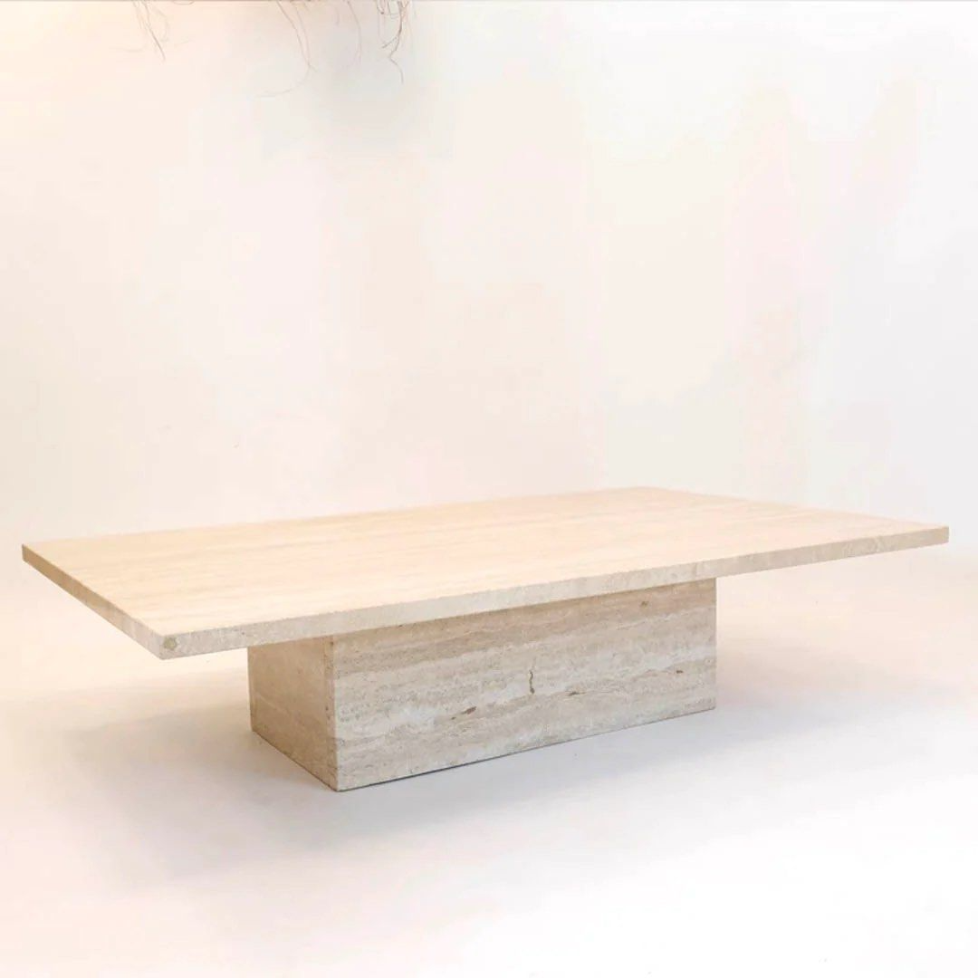 JAMESON Luxury Travertine Coffee Table