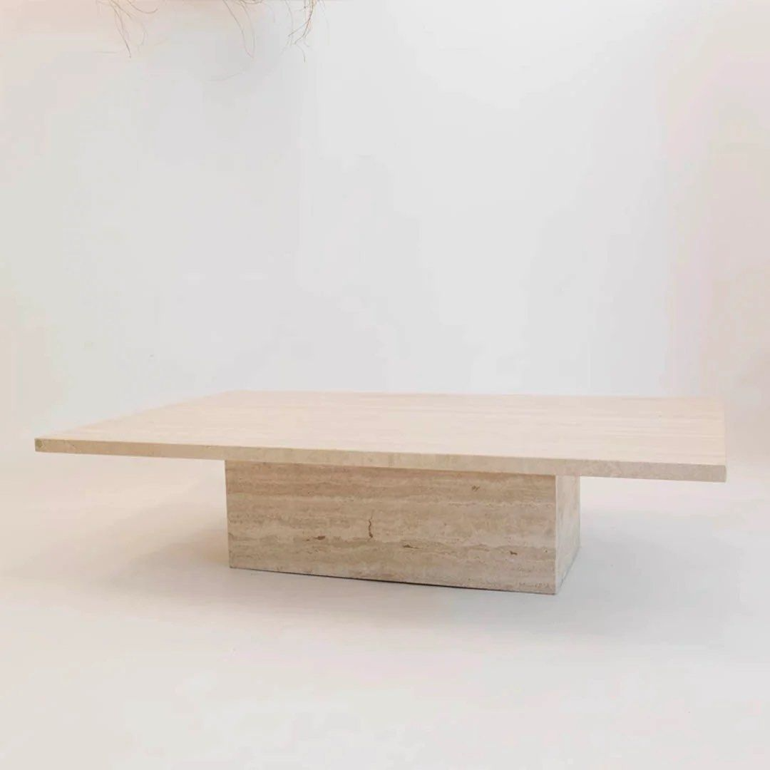 JAMESON Luxury Travertine Coffee Table