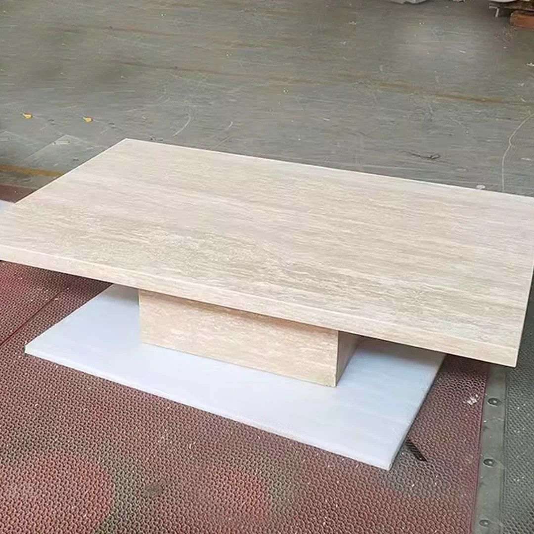 JAMESON Luxury Travertine Coffee Table