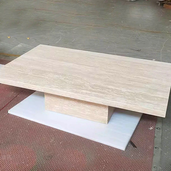 JAMESON Luxury Travertine Coffee Table