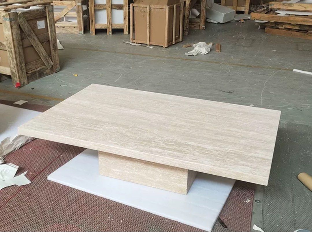 JAMESON Luxury Travertine Coffee Table