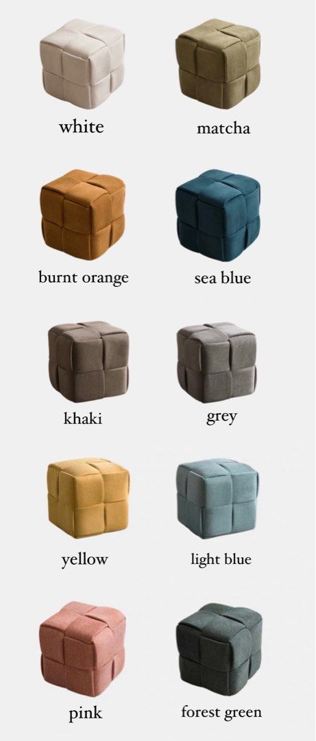 DEVLIN Minimalist Pouf/Bench