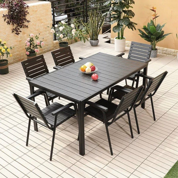 DEMIER Modern Outdoor Dining Table & Chairs