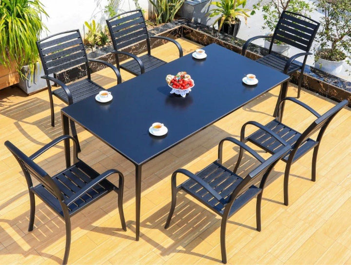 DEMIER Modern Outdoor Dining Table & Chairs