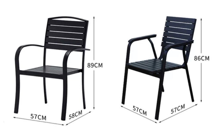 DEMIER Modern Outdoor Dining Table & Chairs