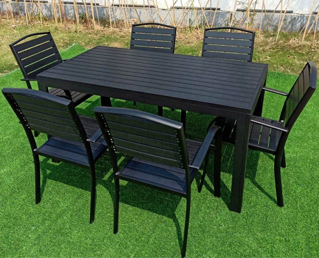DEMIER Modern Outdoor Dining Table & Chairs