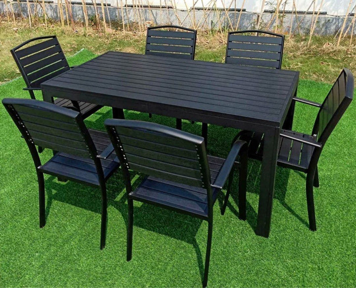 DEMIER Modern Outdoor Dining Table & Chairs