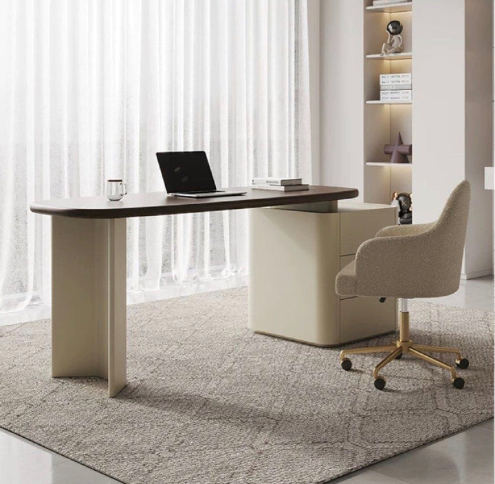 JARVIS Modern Walnut Study Desk (INSTOCK)
