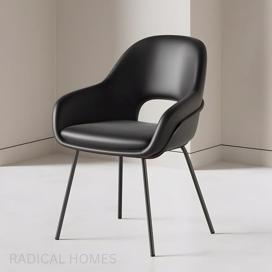 ARISTO Modern Minimalist Leather Dining Chair