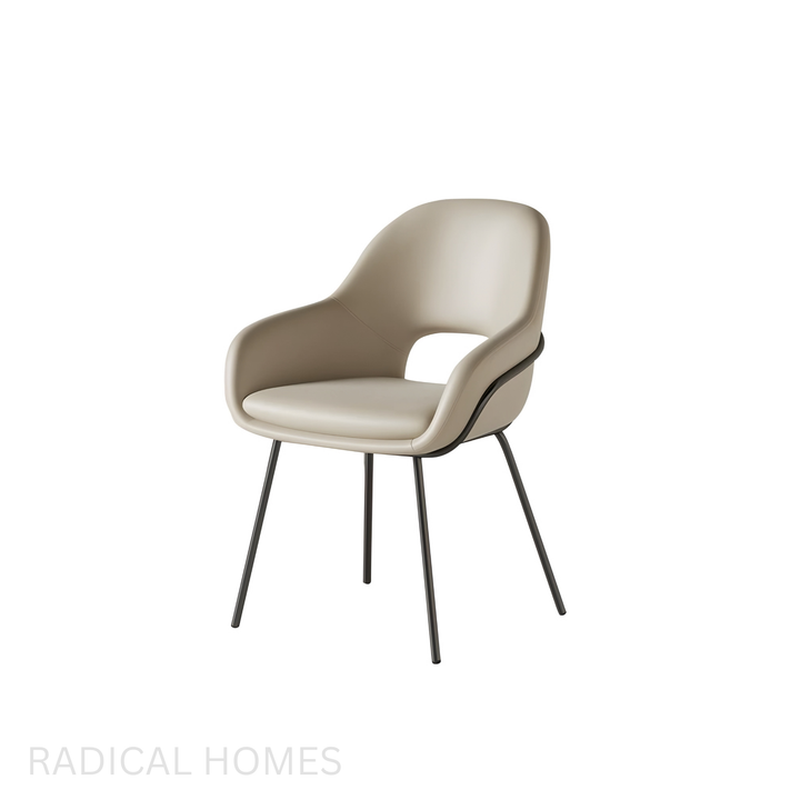 ARISTO Modern Minimalist Leather Dining Chair