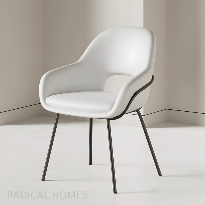 ARISTO Modern Minimalist Leather Dining Chair