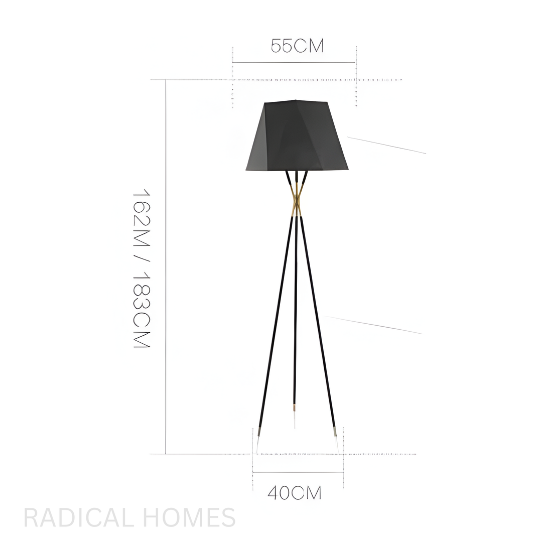 STANKA Modern Luxury Tripod Standing Lamp - Radical Homes Singapore