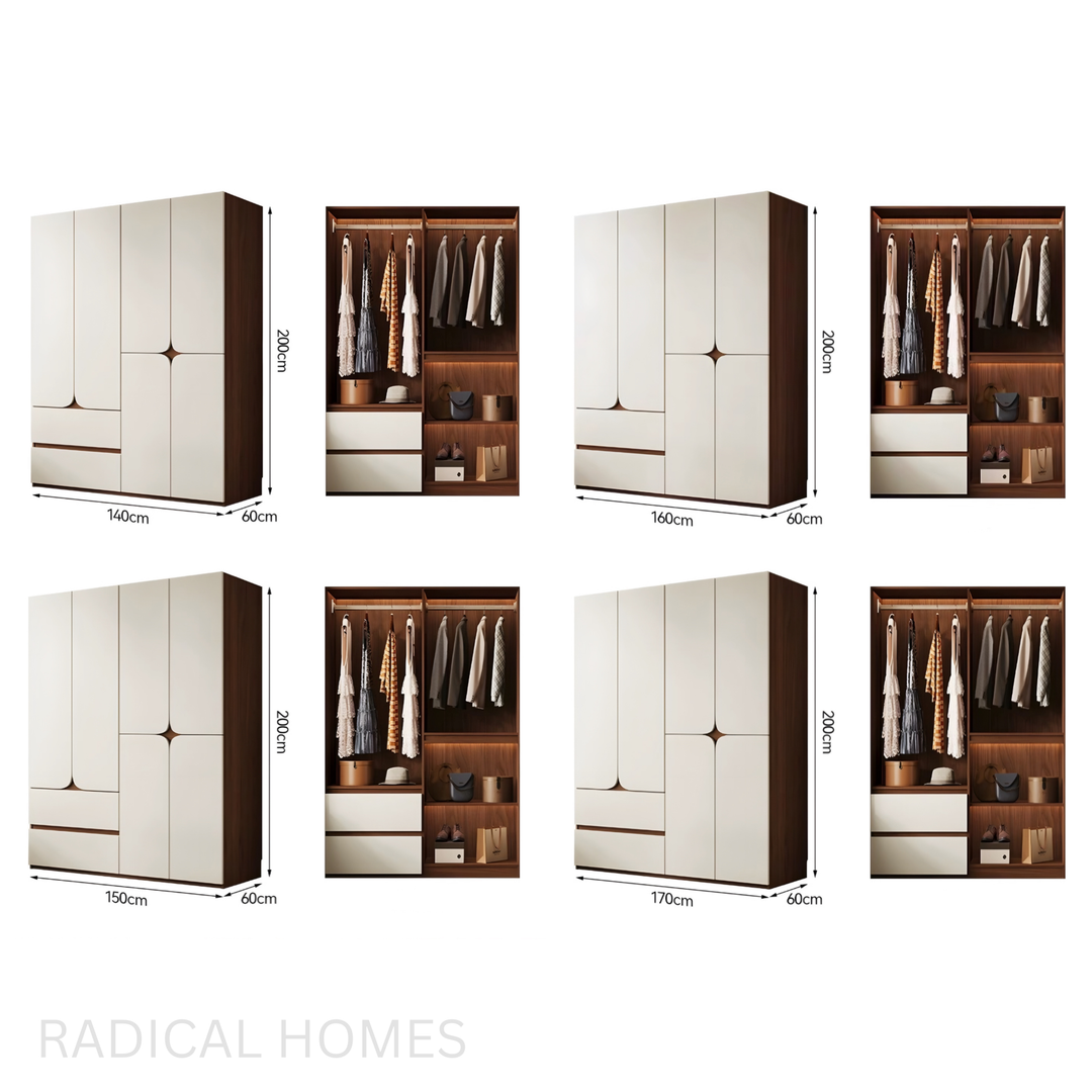 ARCSEAM Modern Solid Wood Wardrobe