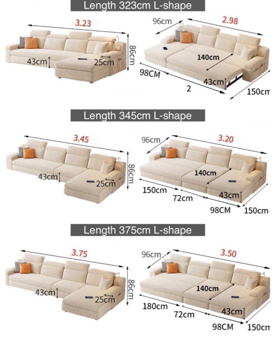 AMIRAE Modern Sofa Bed With Storage