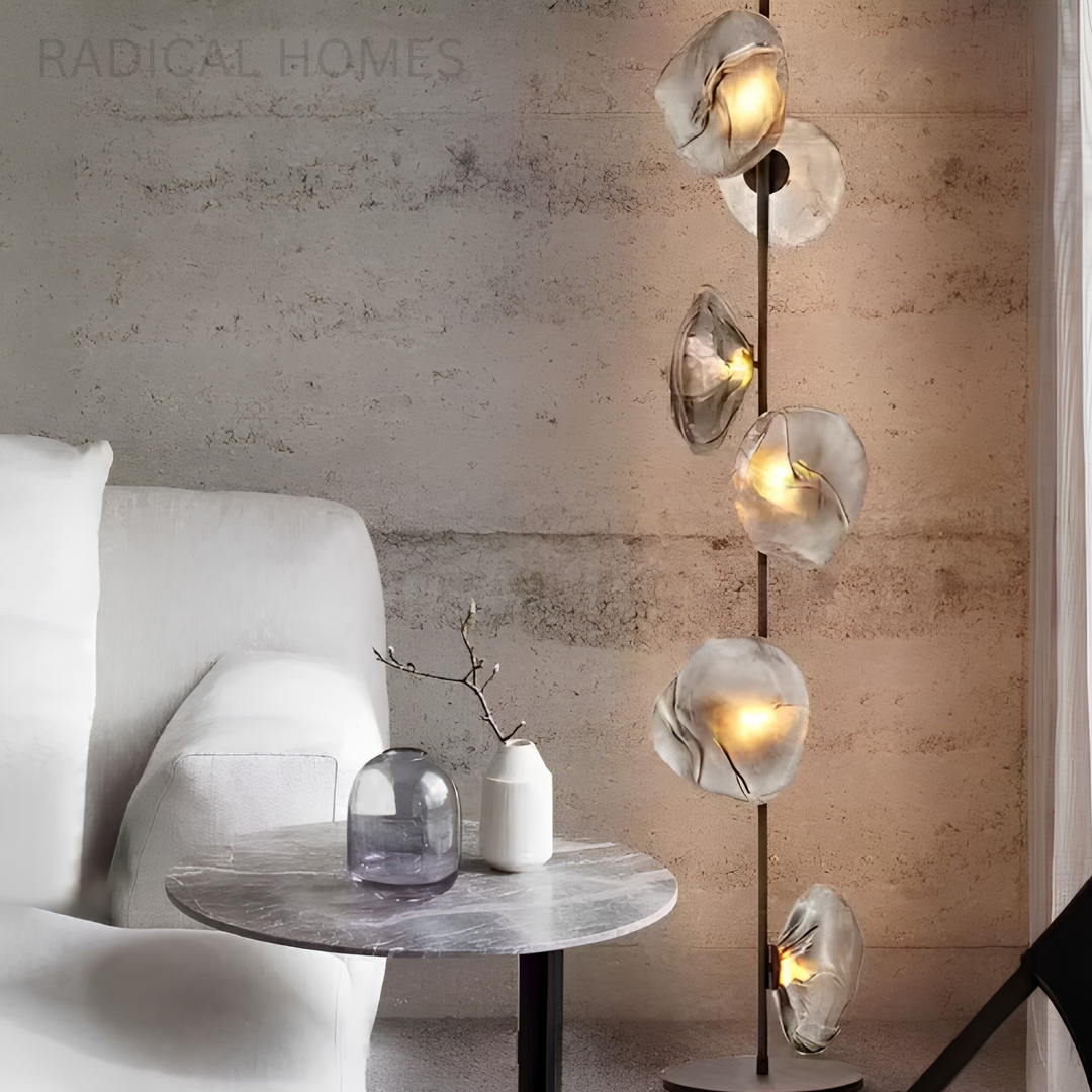 LUMEN Modern Glass Floor Lamp