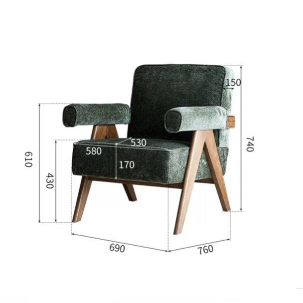 NOAH Modern Fabric Armchair