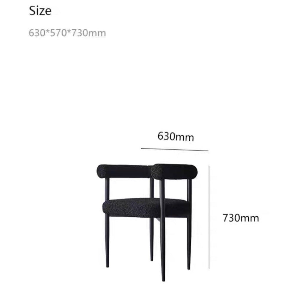 RELO Modern Boucle Dining Chair