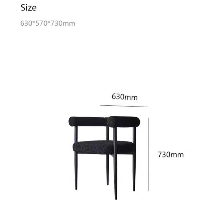 RELO Modern Boucle Dining Chair