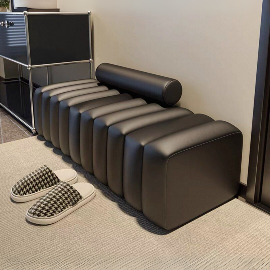 GABRI Modern Leather Bench