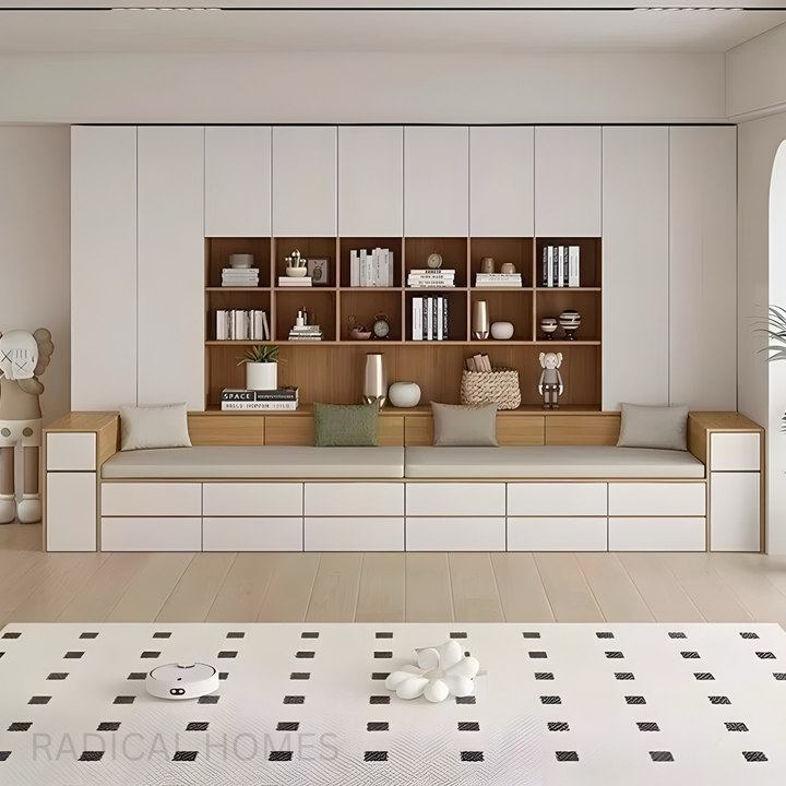 VERHELST Modern Cabinet & Ottoman