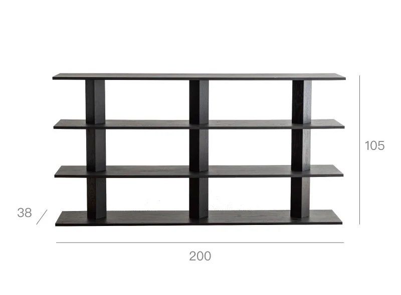 URVIRE Modern Solid Wood Display Shelf