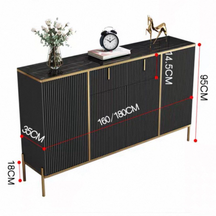 FRONE Modern Sintered Stone Shoe Cabinet