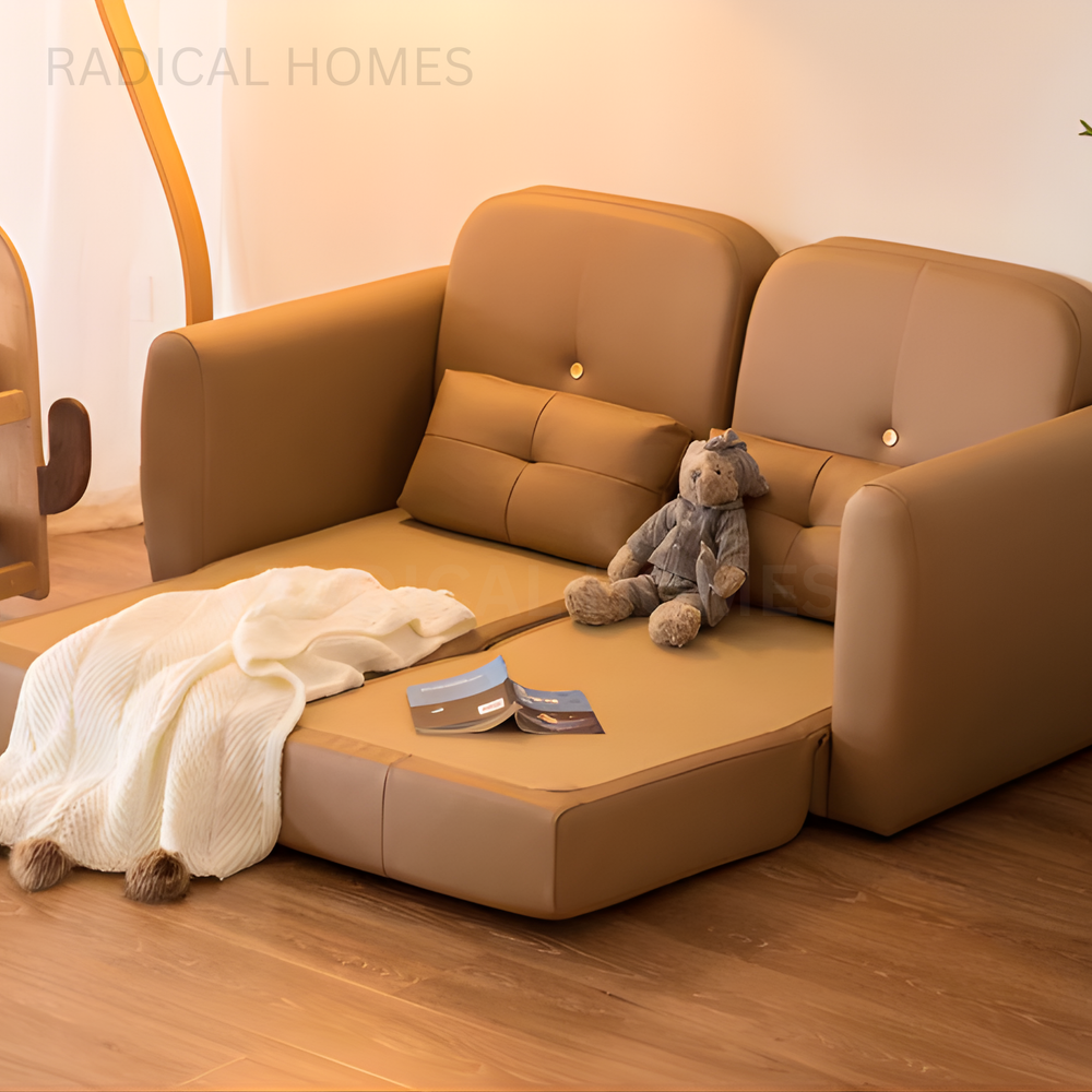 LUCCI Modern Leather Sofa Bed - Radical Homes Singapore