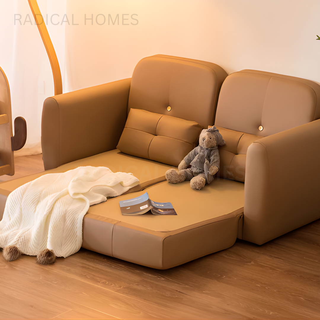 LUCCI Modern Leather Sofa Bed - Radical Homes Singapore