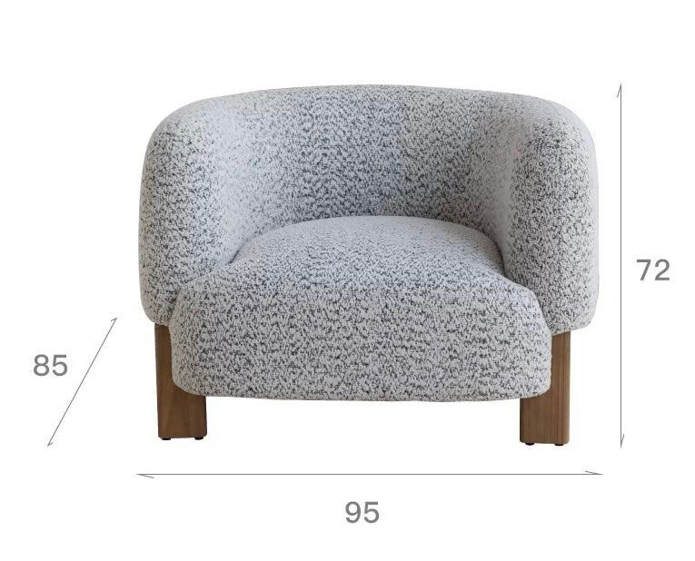 TRUSION Modern Fabric Lounge Chair