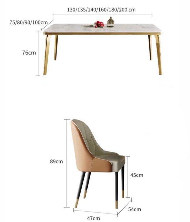 ATKINS Modern Sintered Stone Dining Table