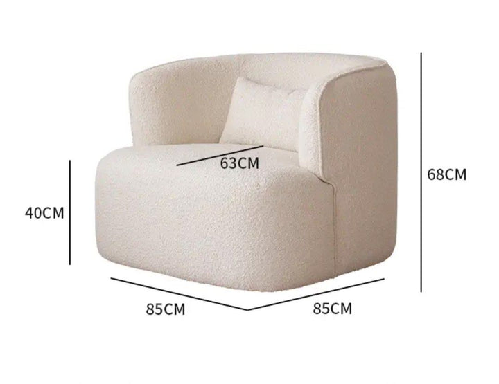 TREVOR Modern Boucle Armchair