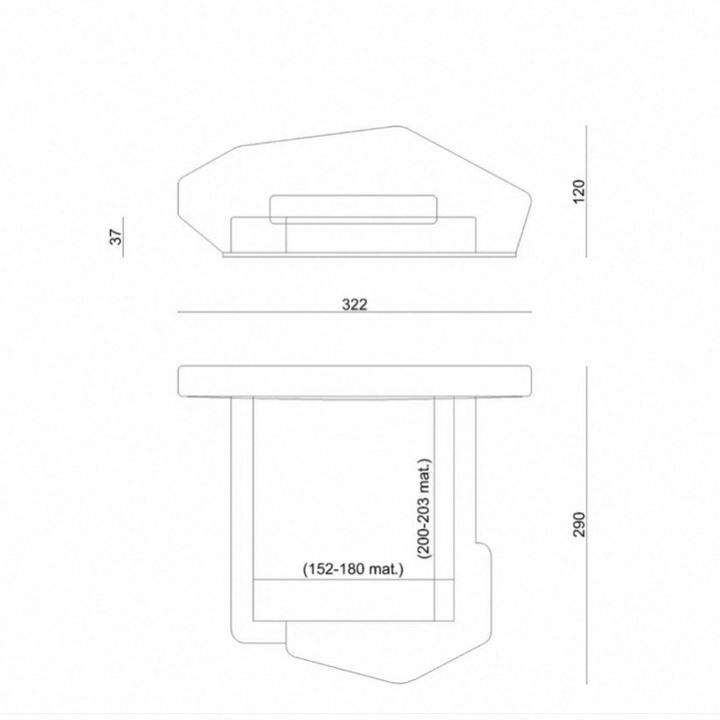 JERAE Modern Fabric Bedframe