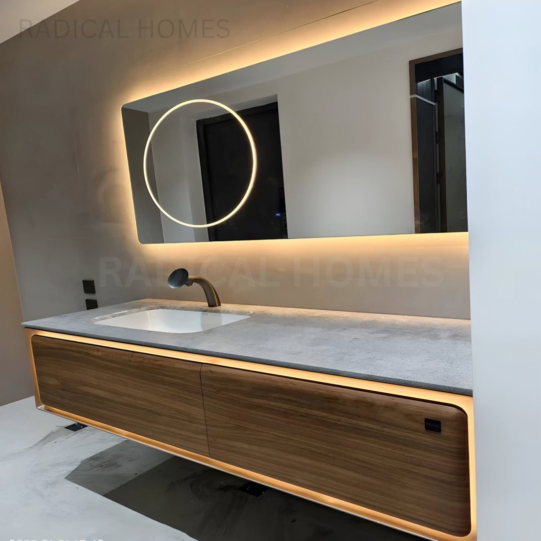 VALRON Modern Marble Bathroom Vanity Sink - Radical Homes Singapore