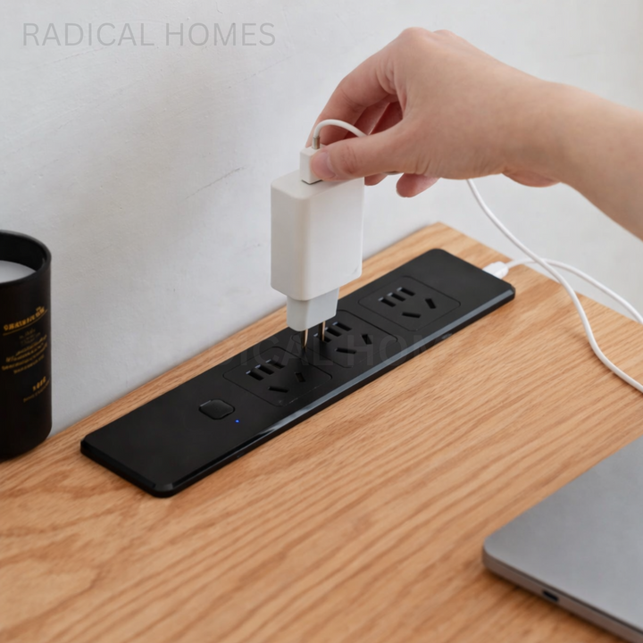 OKY Modern Solid Wood Study Table - Radical Homes Singapore