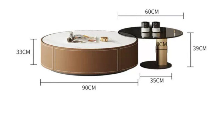 JALTE Modern Leather TV Console