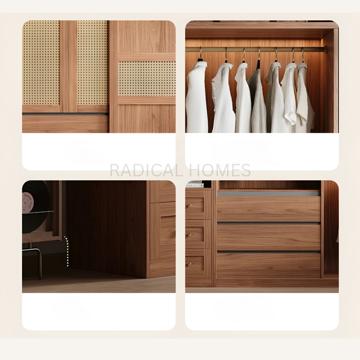 REGALIA Rustic Solid Wood Wardrobe