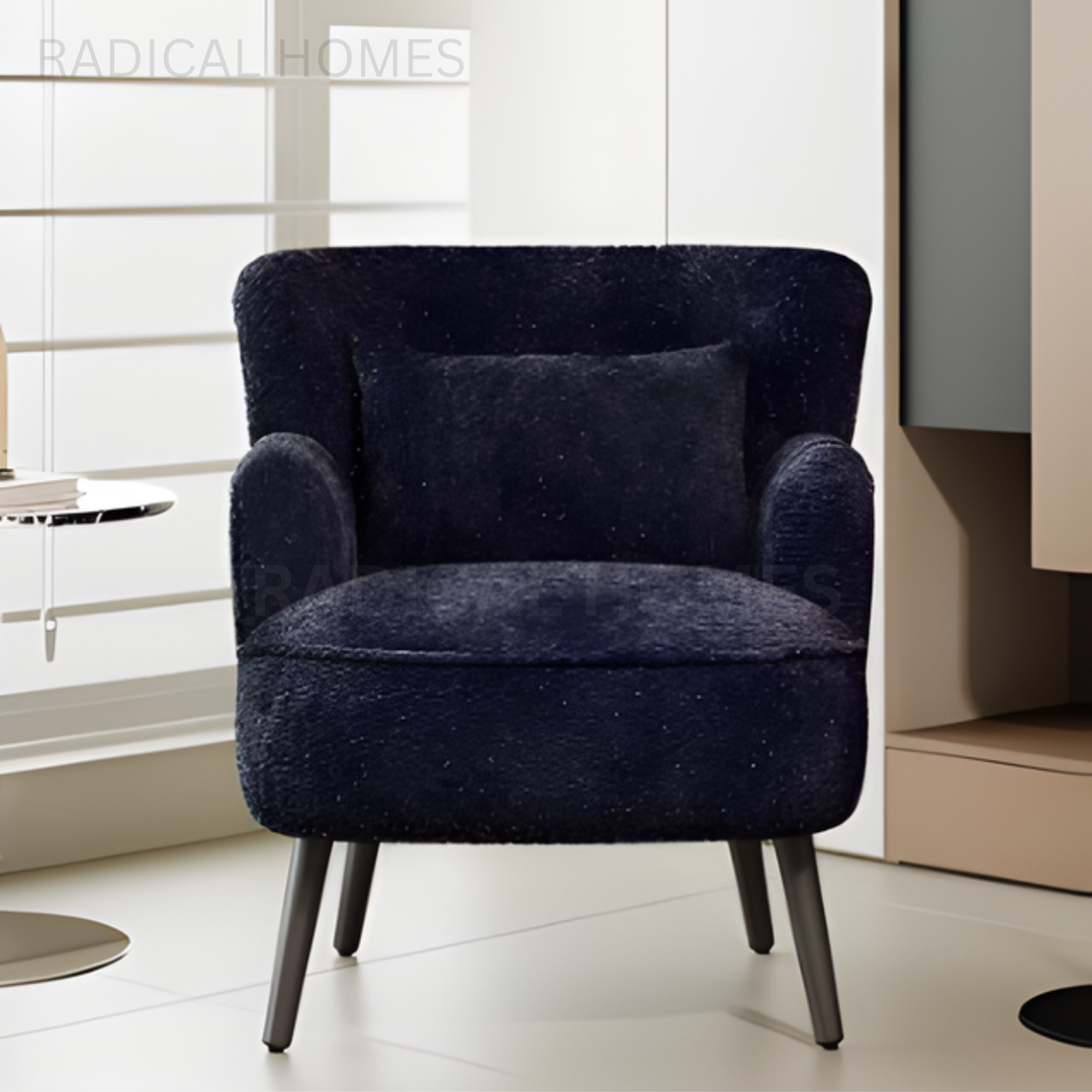 ELARA Classic Fabric Lounge Chair - Radical Homes Singapore