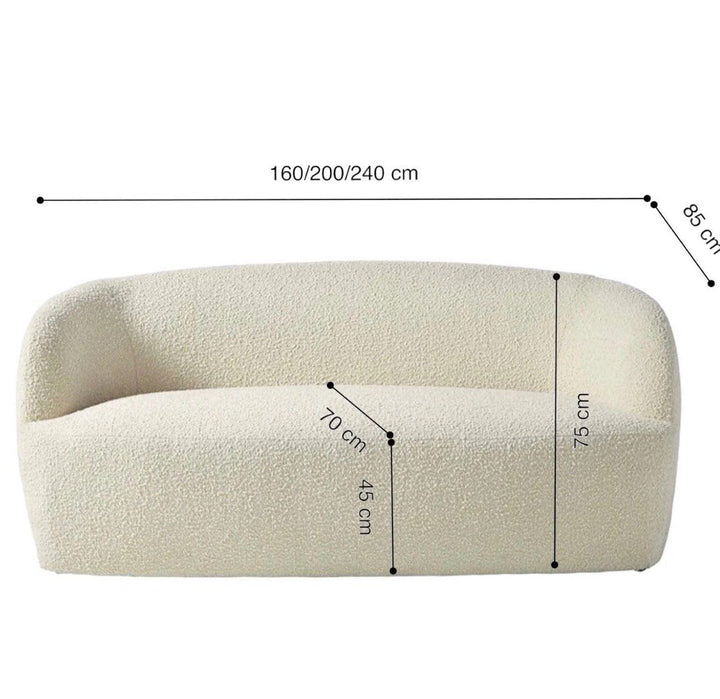 LUNAIRE Performance Boucle Sofa