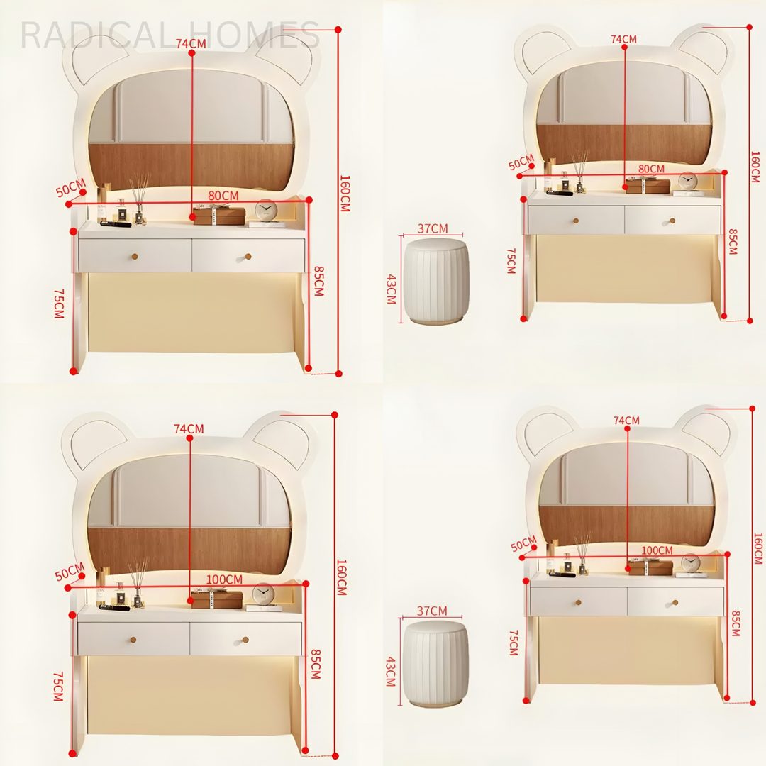 MILOU Modern Vanity Table - Radical Homes Singapore