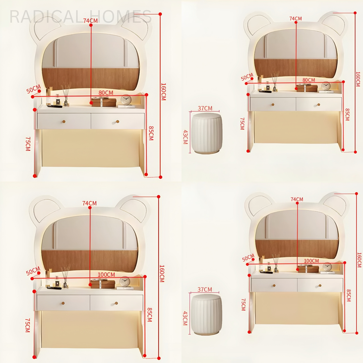 MILOU Modern Vanity Table - Radical Homes Singapore