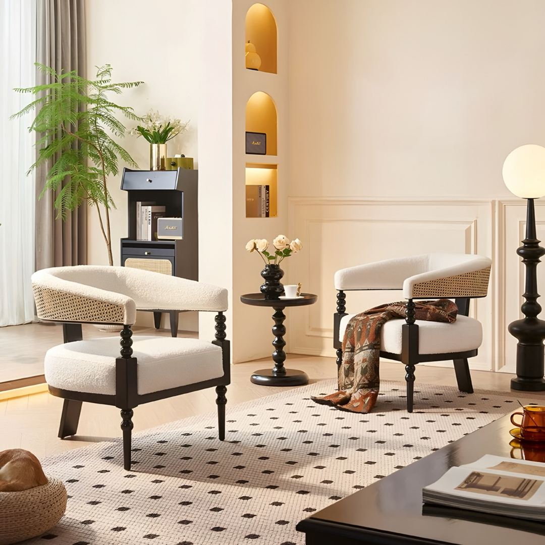 AVIGNON Modern Rattan Lounge Chair